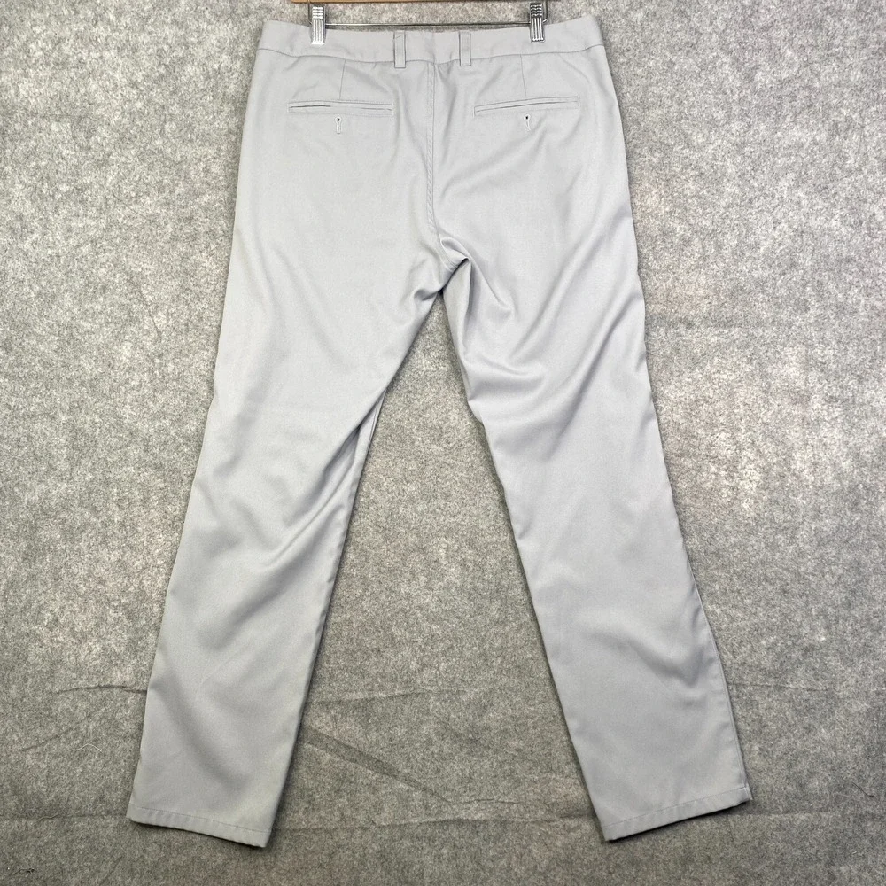 Mizzen Main Pants Mens 34x30 Gray Baron Trim Fit Golf Pants Perfomance Chino